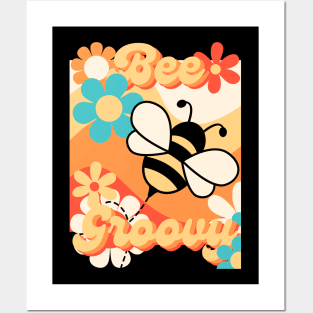 Bee Groovy - 70s vibe Posters and Art